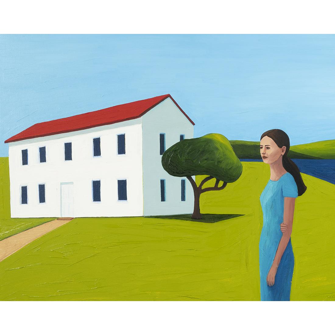 Deborah Hamon, House on the Hill, 1998, Oil on Canvas (1 of 4)