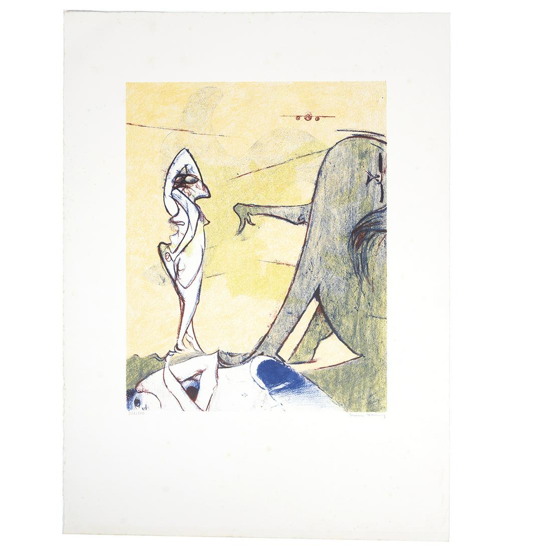 Dorothea Tanning, Untitled, Lithograph in Colors (1 of 3)