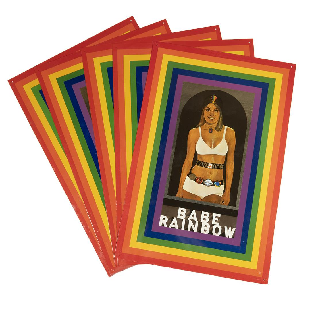 Peter Blake, Babe Rainbow, Five Screenprints on Tin (1 of 3)