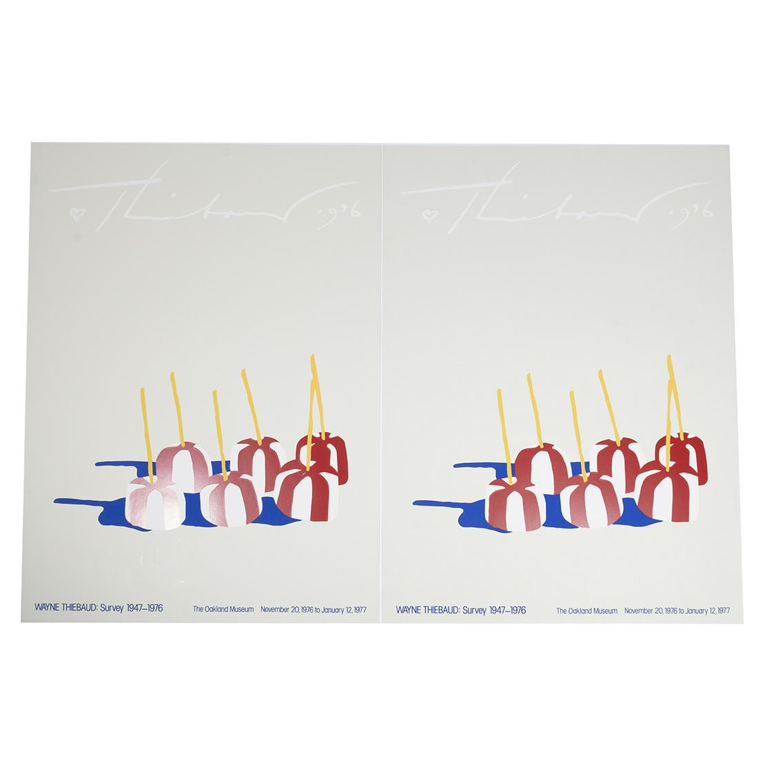 Wayne Thiebaud, Two Exhibition Posters (1 of 3)