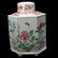 314: A Famille Rose-Enameled Porcelain Tea Caddy