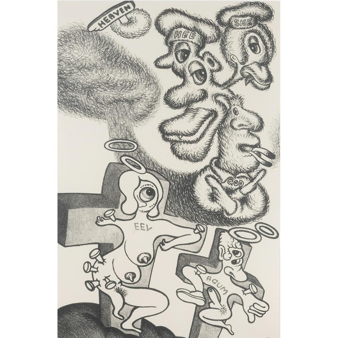 Peter Saul, Heaven, lithograph (1 of 3)