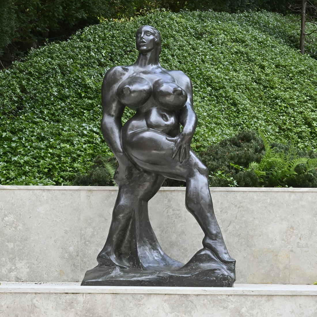 After Gaston Lachaise, Striding Woman, Bronze Sculpture (1 of 5)