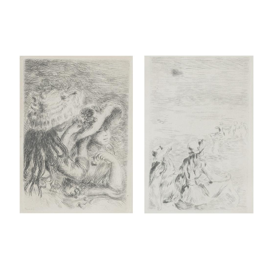 Pierre Auguste Renoir, Two Etchings (1 of 5)