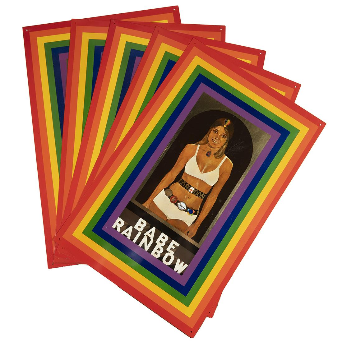 Peter Blake, Babe Rainbow, Five Screenprints on Tin (1 of 3)