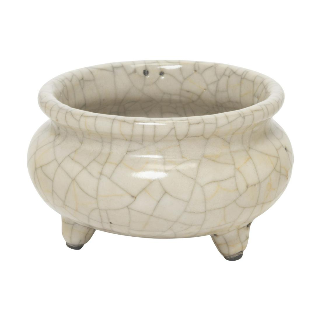 A Chinese Ge Type Tripot Censer (1 of 3)