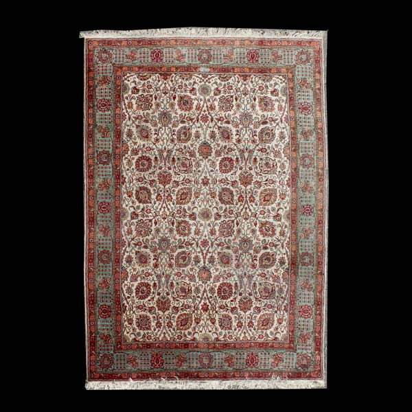 Tabriz Carpet: 9 feet 10 inches x 12 feet 11: Tabriz Carpet {Size approximately 9 feet 10 inches x 12 feet 11 inches} Provenance: the estate of Douglas Hague & Jorge Euan, San Francisco.