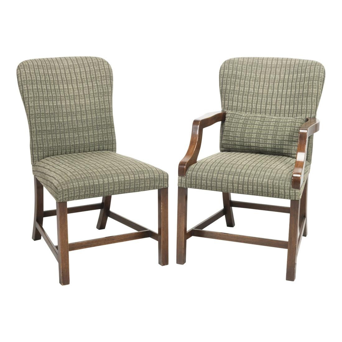 Eight Rose Tarlow Upholstered Dining Chairs (1 of 3)