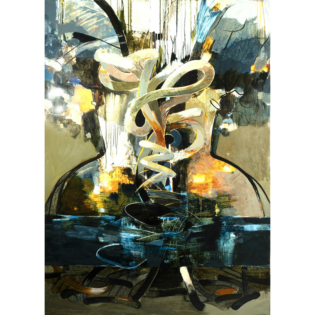 Frances McCormack, Abstract, oil on paper (1 of 4)