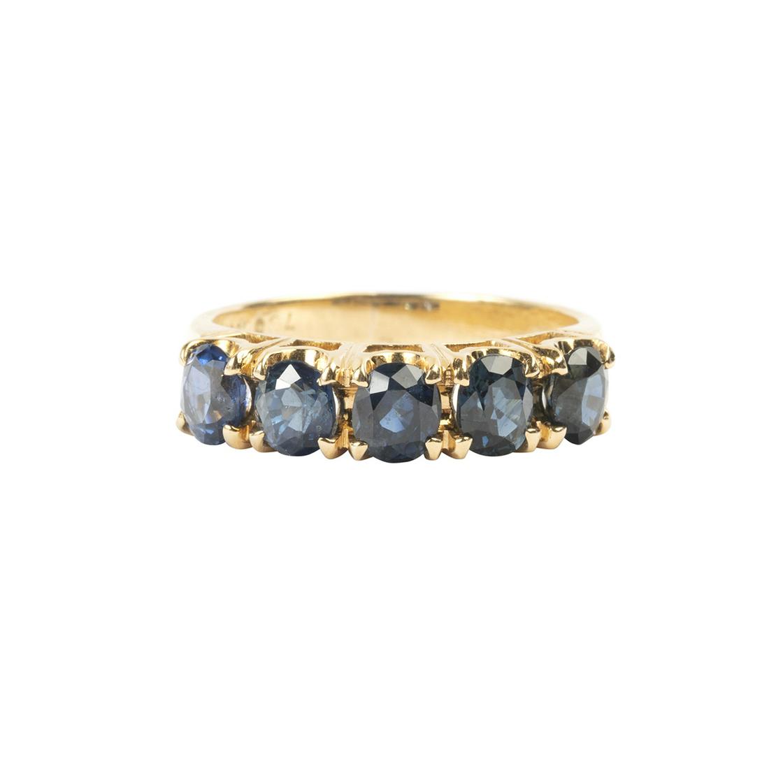 Sapphire, 14k Yellow Gold Ring. (1 of 3)
