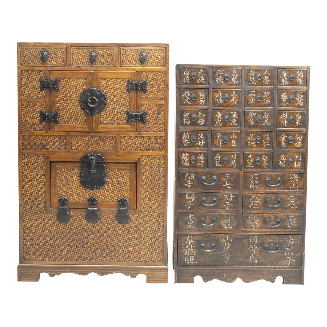 Japanese Medicine Cabinet and Tansu Chest (1 of 3)