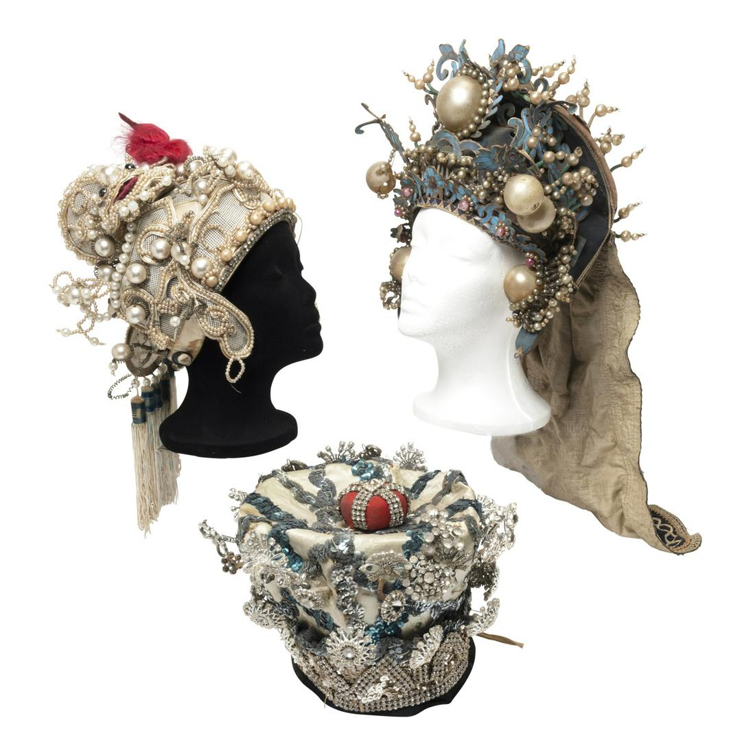 Three Chinese Costume Opera Headdresses (1 of 6)