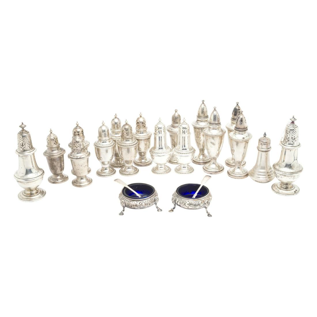 Collection of Sterling Silver Shakers and Cellars (1 of 3)