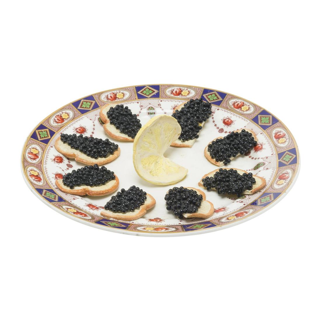 Christine Viennet Faience Trompe L'Oeil Caviar Plate (1 of 3)