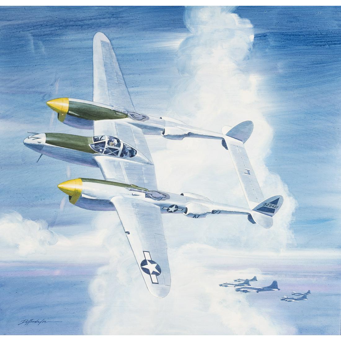 Ed Diffenderfer, Top Cover Lockheed, acrylic (1 of 4)