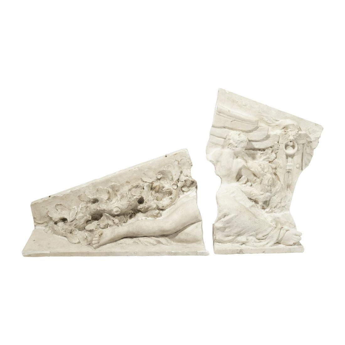 Haig Patigian, two Architectural Pediment Elements (1 of 4)