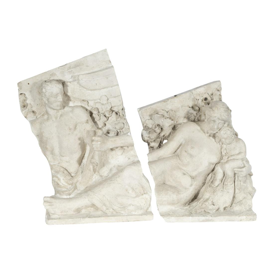 Haig Patigian, two Architectural Pediment Elements (1 of 4)