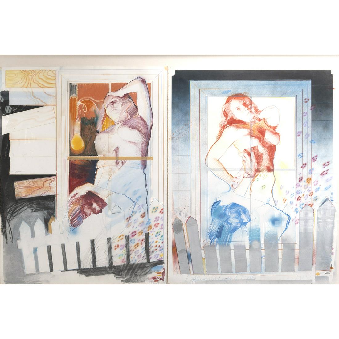 Jerry Ott, Study for Lighting in Leopard Tights (1 of 5)