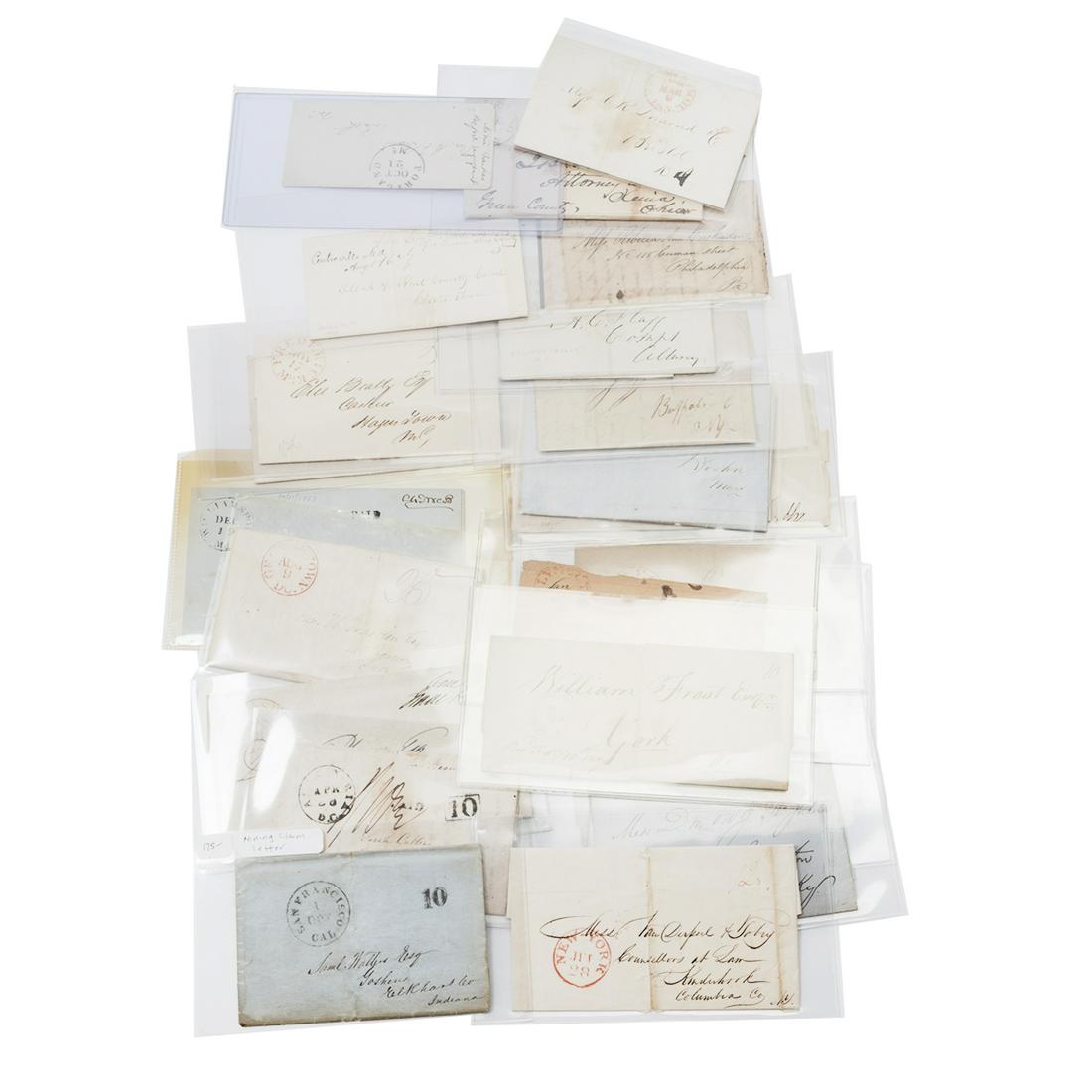 Collection of US Stampless Letters (23) (1 of 4)