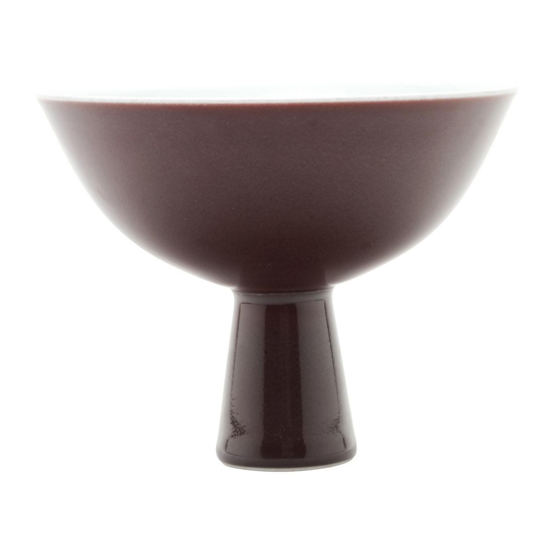 Chinese Underglaze Red Stem Bowl, Yongzheng Mark (1 of 3)