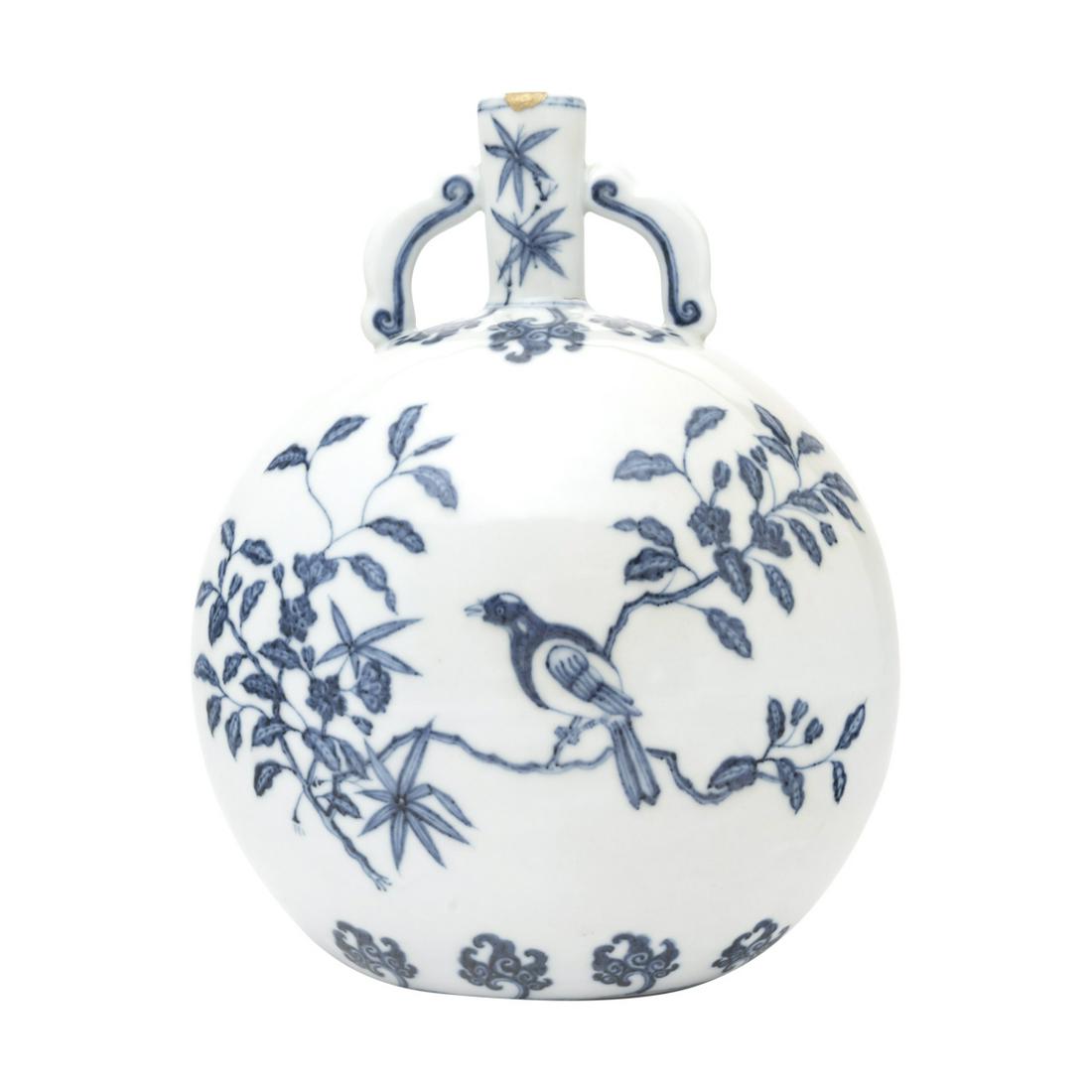 Chinese Rare Blue and White Moon Flask (1 of 5)