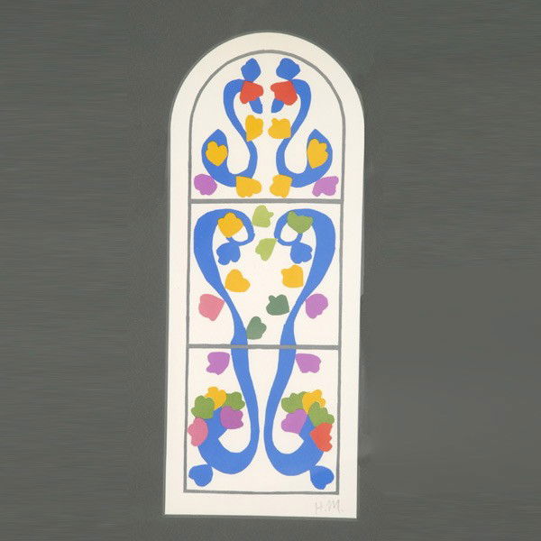 HENRI MATISSE "Vigne" Litho: HENRI MATISSE (French, 1869 - 1954) "Vigne" Lithograph on paper. Sight: 13 3/4 x 5 1/2 inches. Initialed lower right. Verso: Certificate of Authenticity. In good condition: Minor crease upper center n