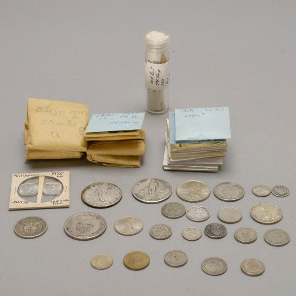 Collection of Philippine Silver Coins.: Collection of Philippine Silver Coins. Provenance: From the Richard Smith Collection