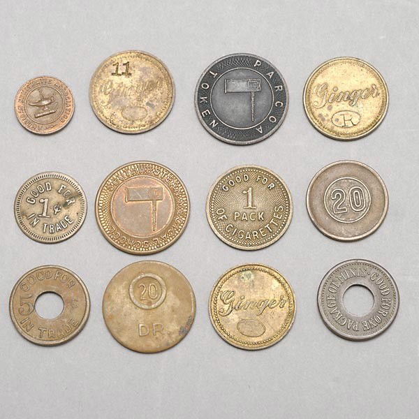 Collection of twelve United States Tokens.: Collection of twelve United States Tokens. Provenance: From the Richard Smith Collection