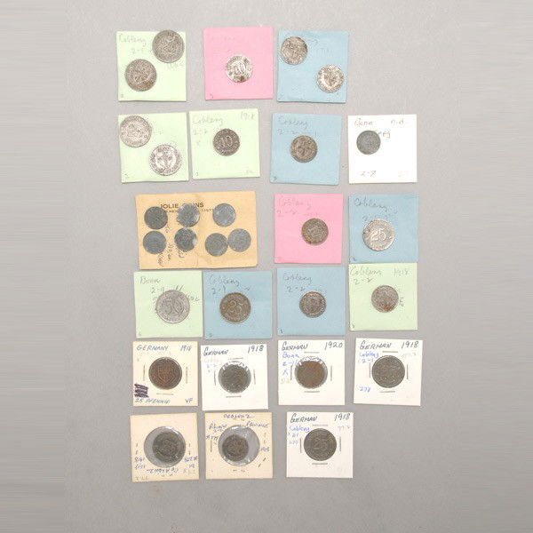 Collection of thirty German Coins, 1918-1920.: Collection of thirty German Coins, 1918-1920. Provenance: From the Richard Smith Collection