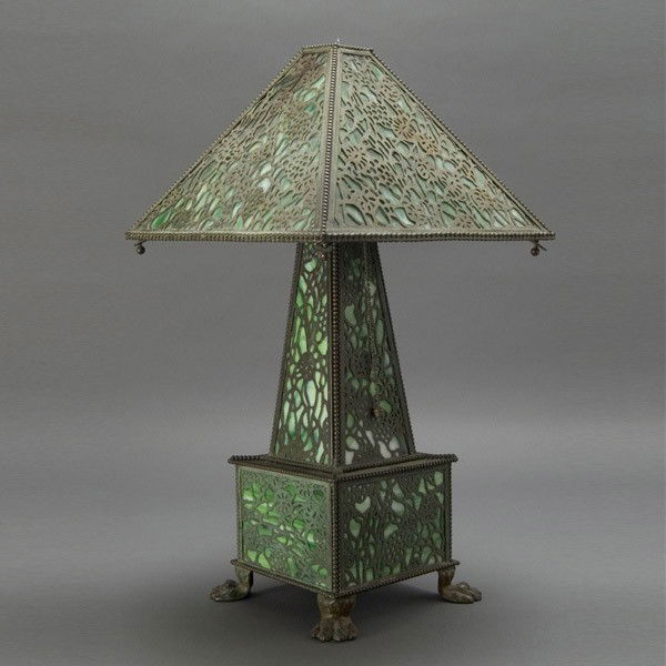 Apollo Studios Grapevine Pattern Desk Lamp: Apollo Studios Grapevine Pattern Desk Lamp {Height 19 inches; diameter of shade 10 1/2 inches}