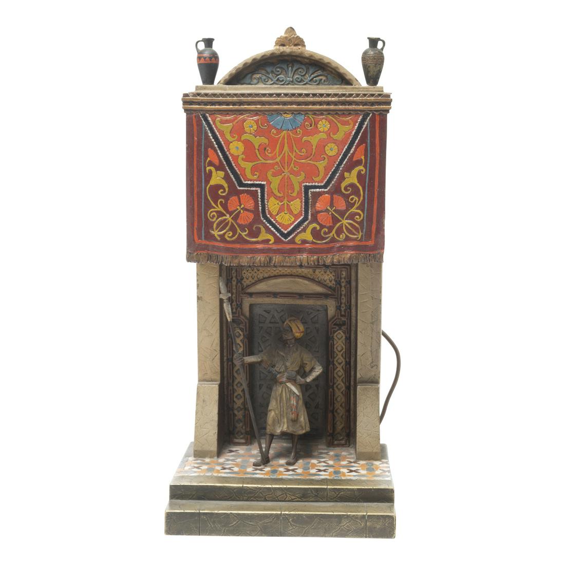 Chotka Austrian Cold Painted Bronze Table Lamp (1 of 5)