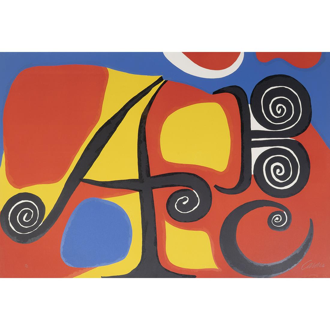 Alexander Calder, Le Lettres, lithograph (1 of 3)