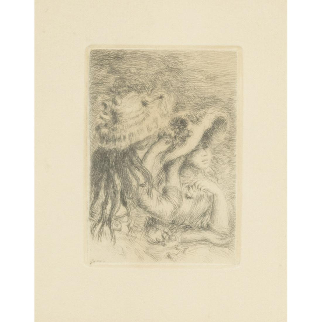 Pierre Auguste Renoir, La Chapeau Epingle, etching (1 of 5)