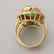 178: JADE, 18K YELLOW GOLD RING. - 3