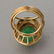 178: JADE, 18K YELLOW GOLD RING. - 4