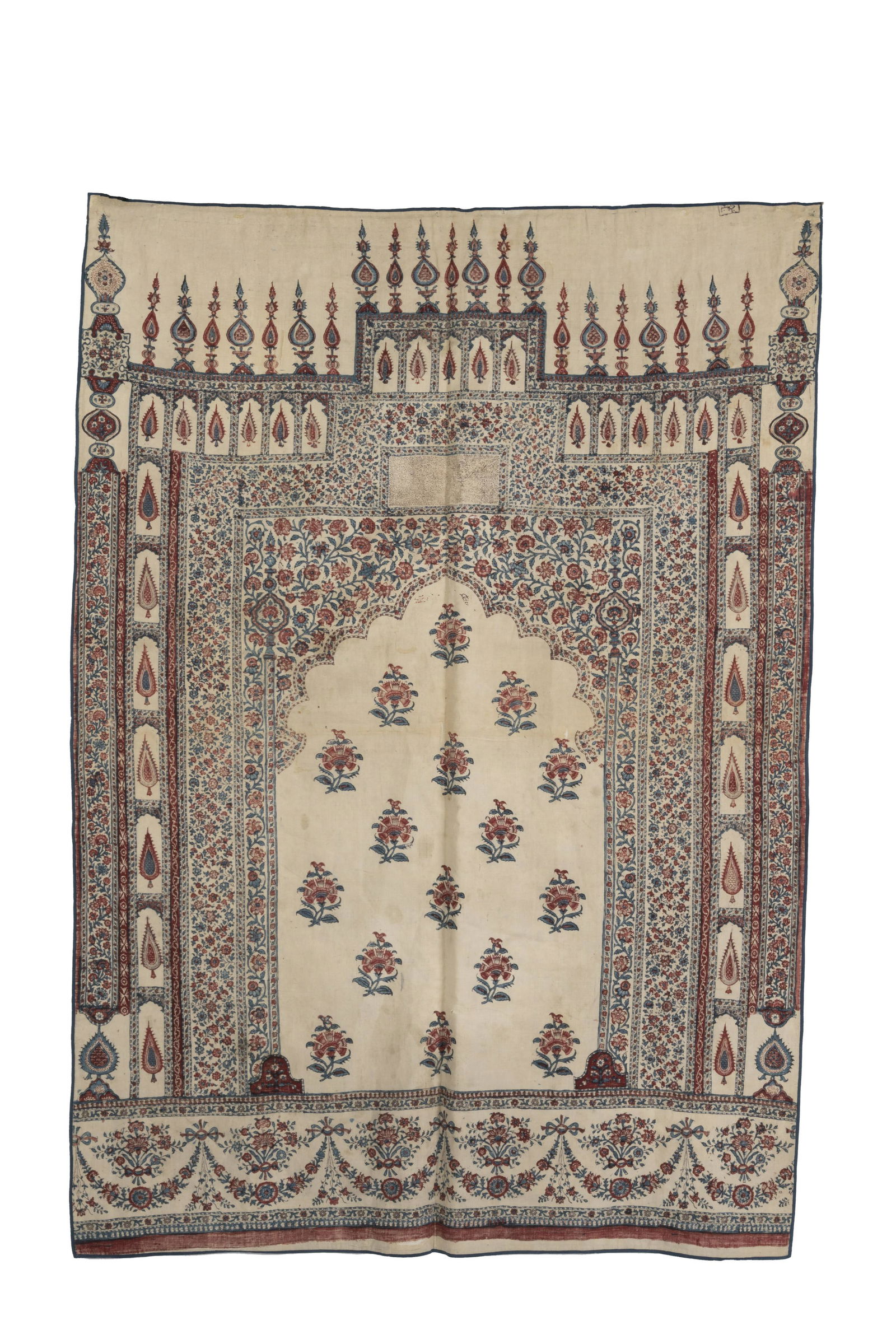Indian Burhanpur 19th Century Printed Cotton Panel (1 of 6)