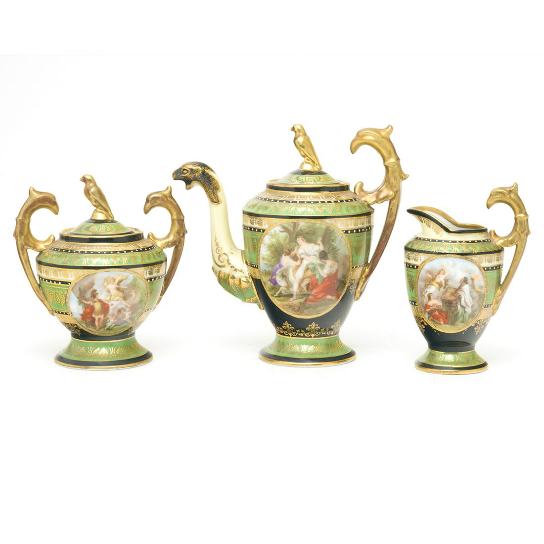 Three Salviati Venice Porcelain Teawares (1 of 3)