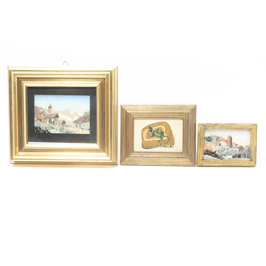 Three Italian Pietra Dura Pictorial Plaques (1 of 7)