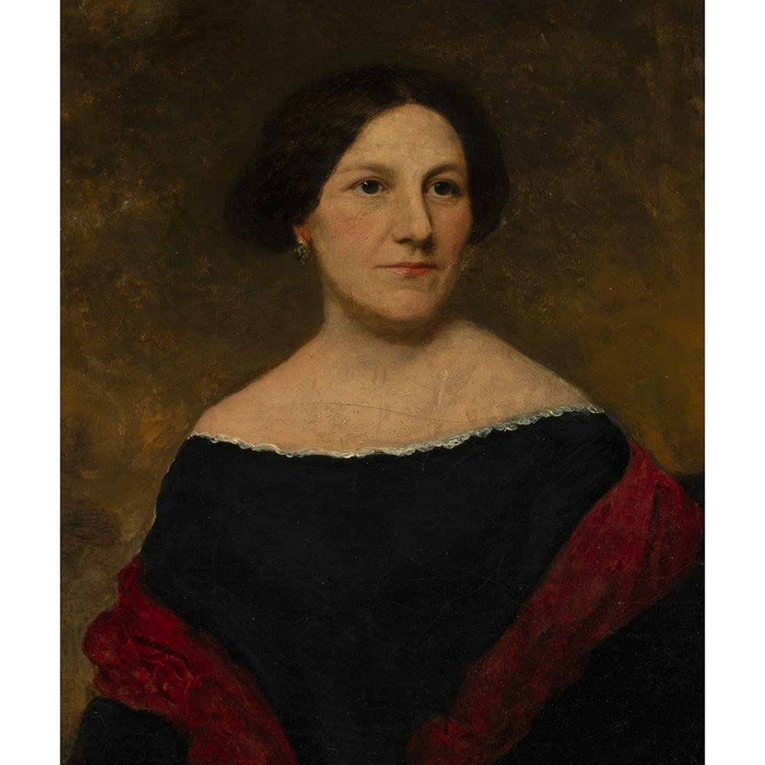 Style of Thomas Sully, Portrait, oil on panel (1 of 3)