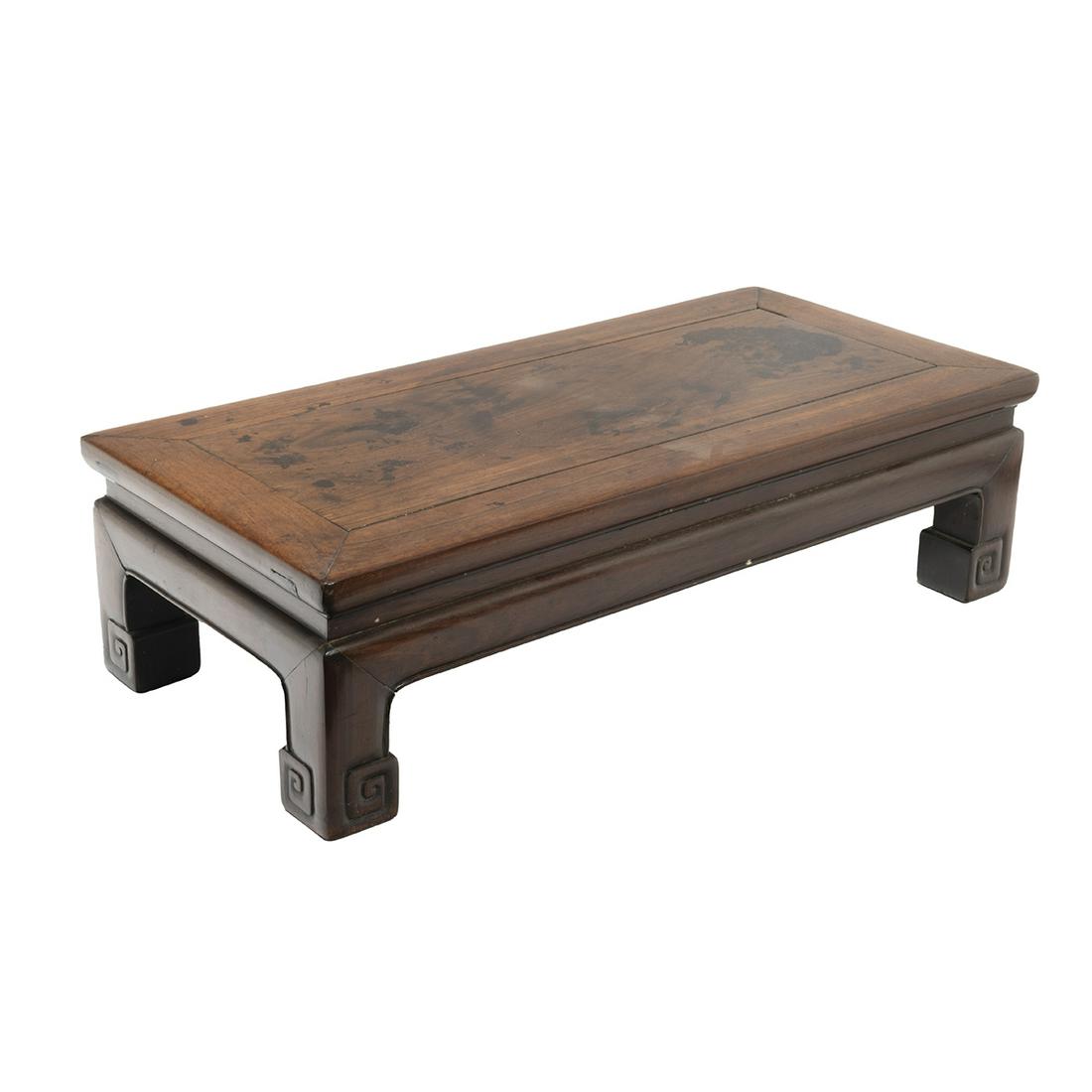 A Small Chinese Carved Hardwood Kang Table (1 of 2)