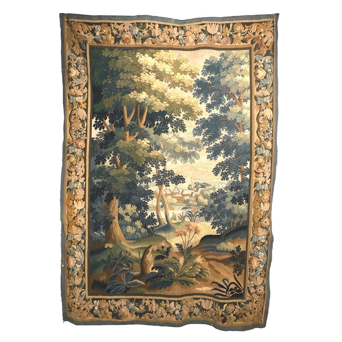 Flemish 17th Century Style Verdure Tapestry (1 of 4)