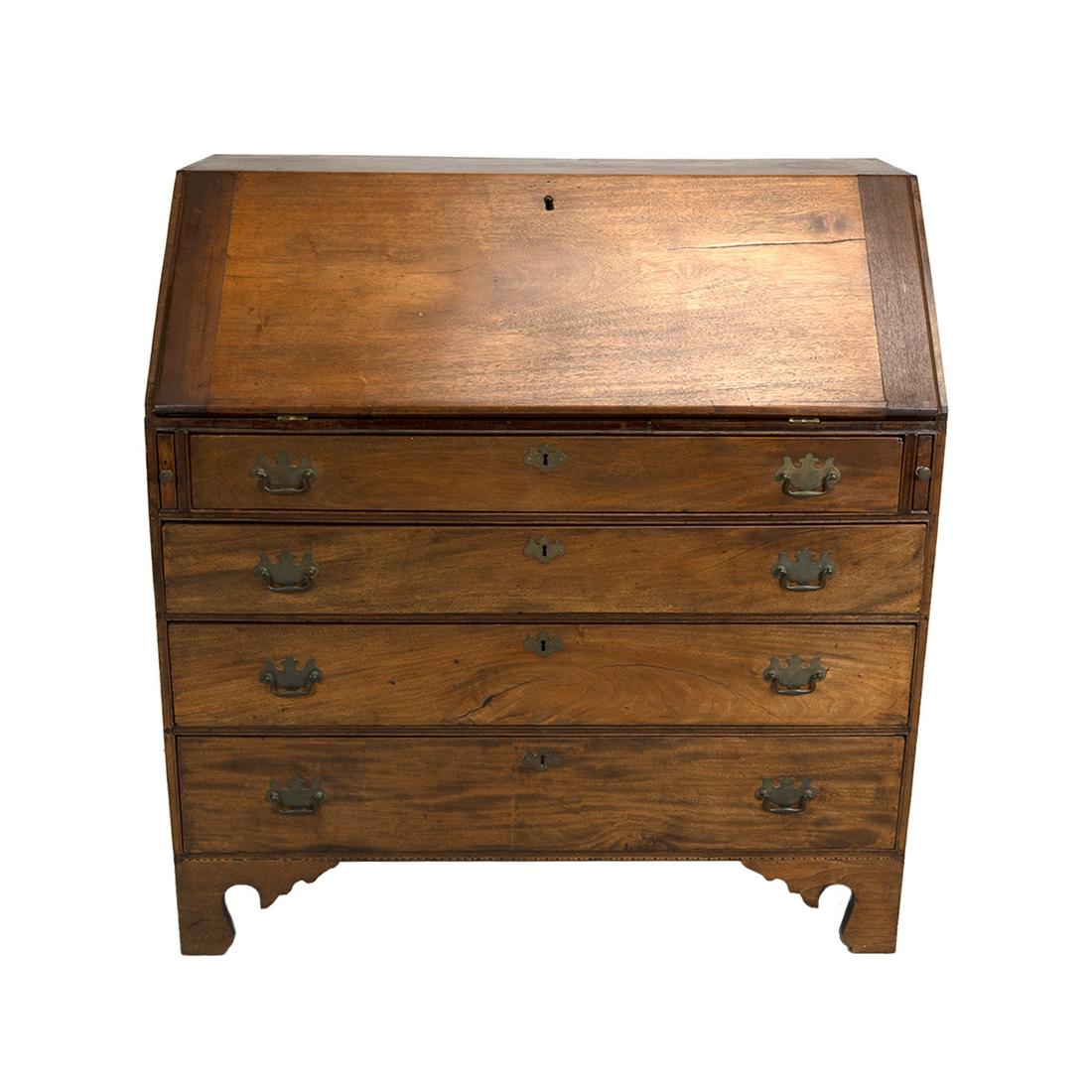 New England Federal Mahogany Drop Front Desk (1 of 4)