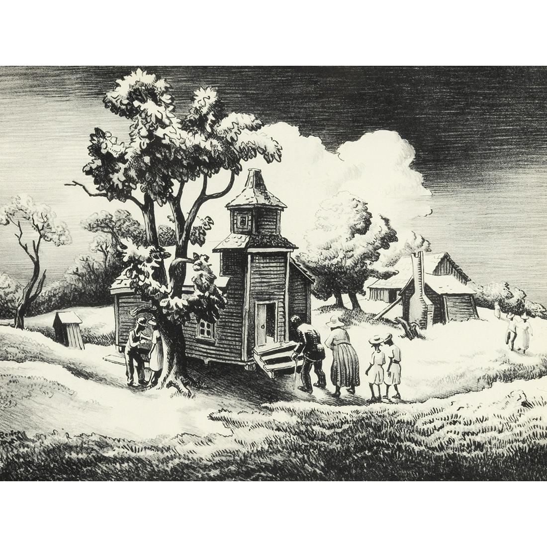 Thomas Hart Benton, Sunday Morning, lithograph (1 of 3)