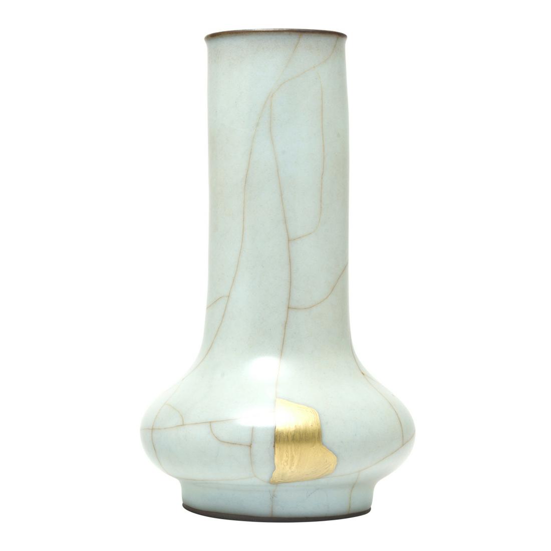 Chinese Exceptional Guan-Type Bottle Vase (1 of 2)