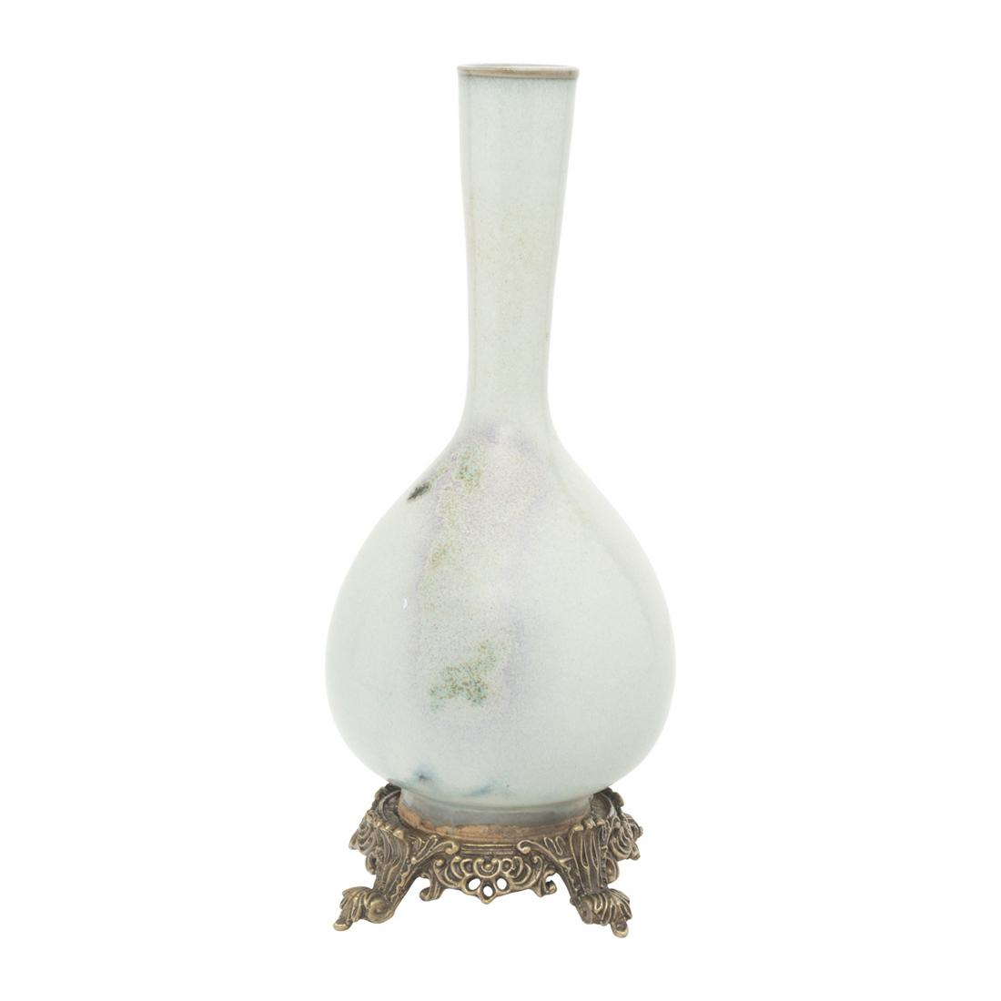 Chinese Rare Purple Splashed Jun Vase (1 of 2)