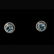 107: BLUE TOPAZ, DIAMOND, 14K WHITE GOLD EARRINGS.