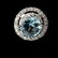 107: BLUE TOPAZ, DIAMOND, 14K WHITE GOLD EARRINGS. - 2
