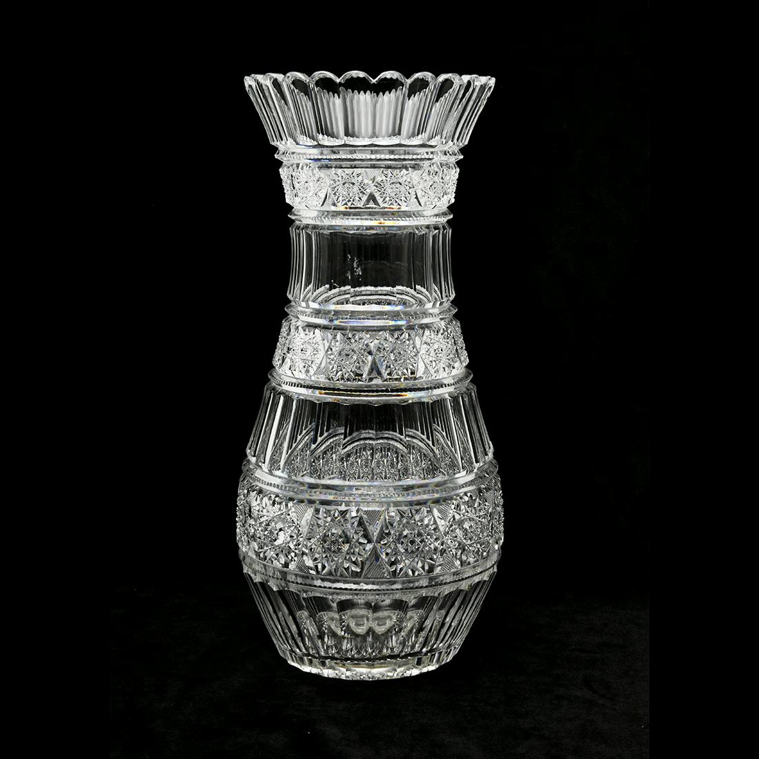 American Brilliant Cut Crystal Vase (1 of 3)