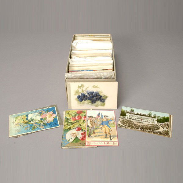 Box of Holiday Related Postcards: Box of Holiday Related Postcards, including Raphael Tucks photos
