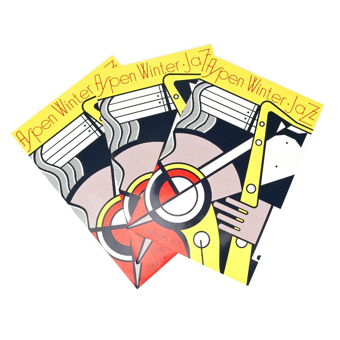 Roy Lichtenstein, three Aspen Winter Jazz, screenprints (1 of 3)
